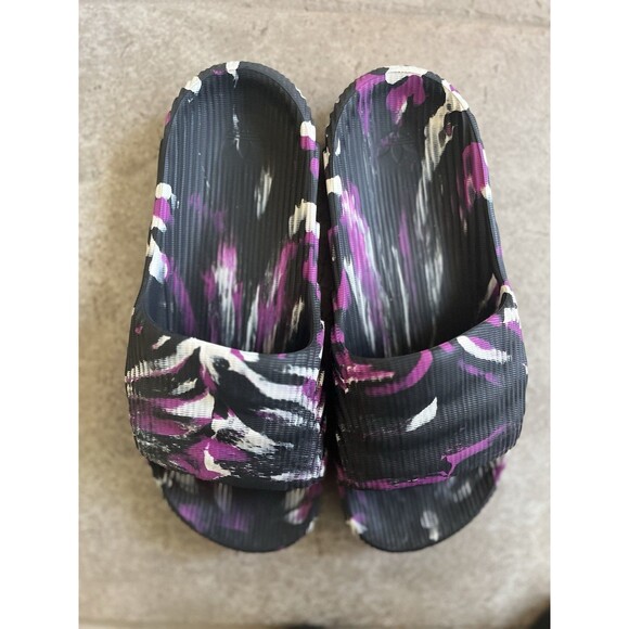 Adidas Purple Splash Slip On Slides Race To Mars Size 10 Men 11 Women’s - Picture 5 of 9